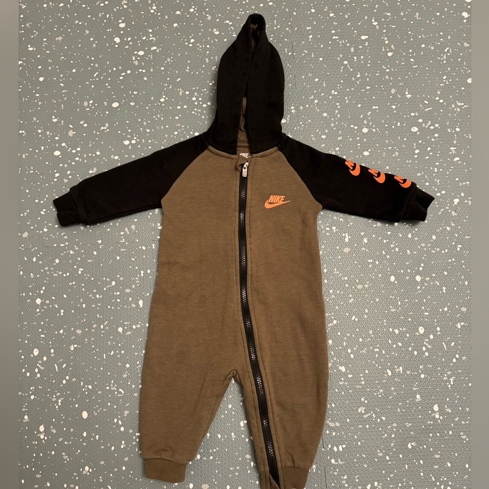 Nike Baby Futura Long Sleeve Full Zip Hooded Coverall